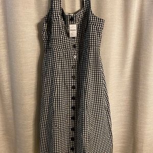 Bohme Black and White Checkered Dress L